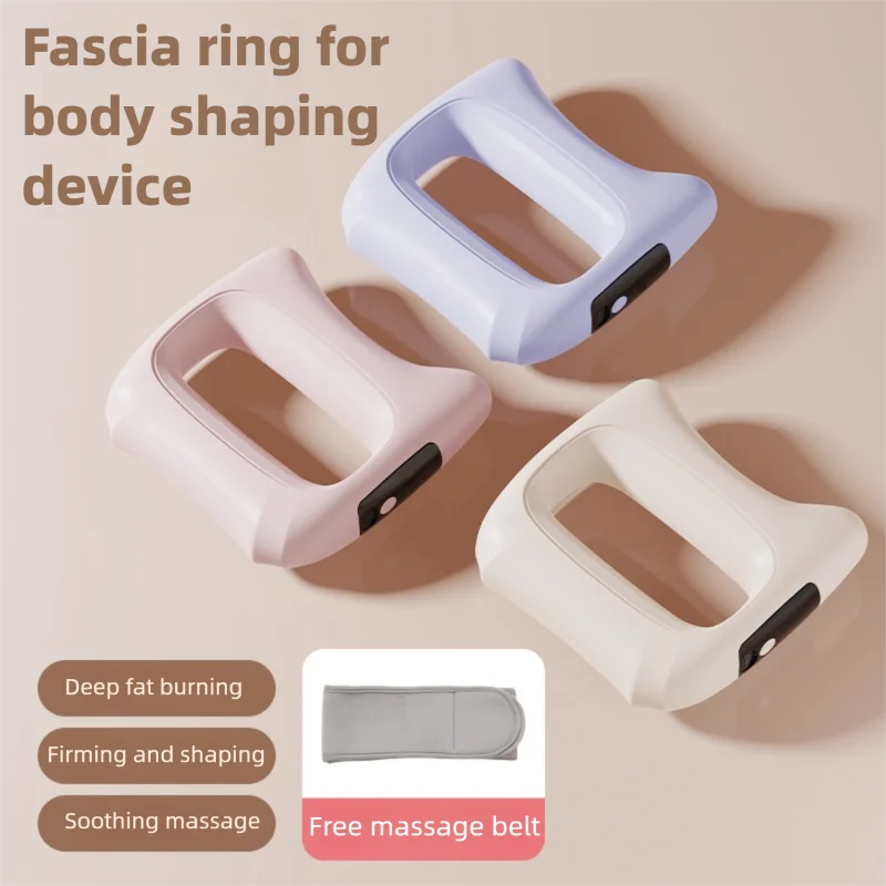 Waistband massage ring, featuring deep tissue mode, portable muscle massager, USB rechargeable fat-reducing fascial ring.