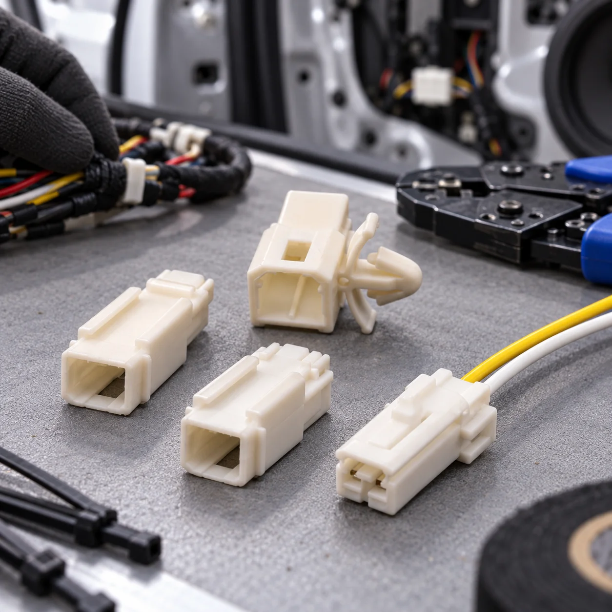 1/3/5/10pcs Automotive Electrical Connector Housing 174460-1 178602-1 With Terminal Or 15cm Wire Options