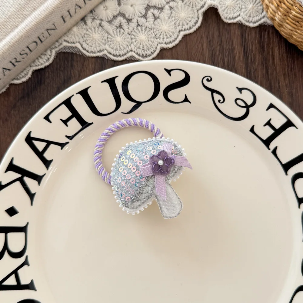 

Детские резинки для волос, эластичные нескользящие аксессуары для волос для девочек, набор серебряных блестящих заколок для волос с котом и бабочкой, корейская заколка для волос, 1 шт.