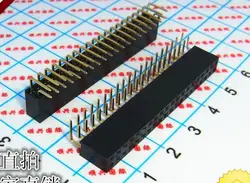10PCS 2*20PIN Double Row Female Pin Header Right Angle 2X20PIN 2.54MM PIN Connector Strip 2*20p