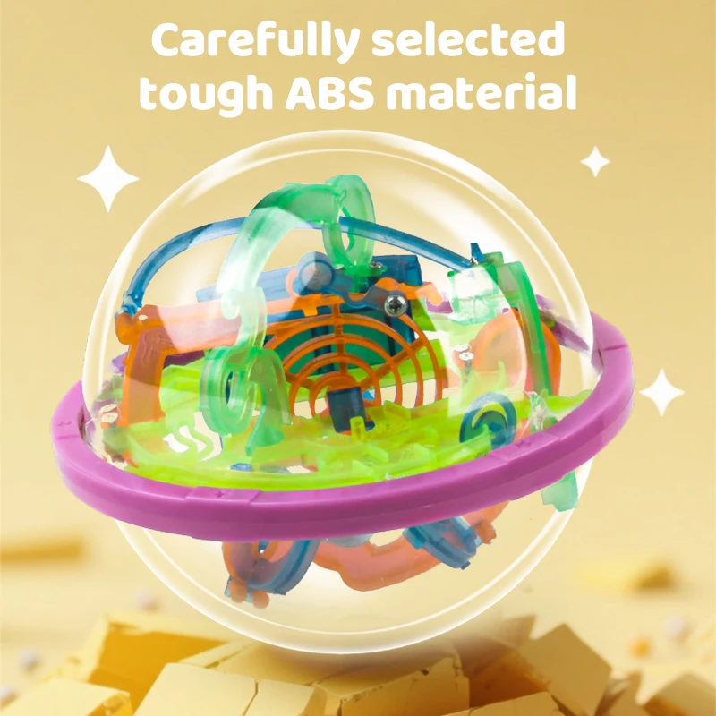 Leuchtende Version Labyrinth Mini Magic 3D Puzzle Intelligenz und kreatives Spiel IQ Geschenkständer geeignet für Kinder und Erwachsene