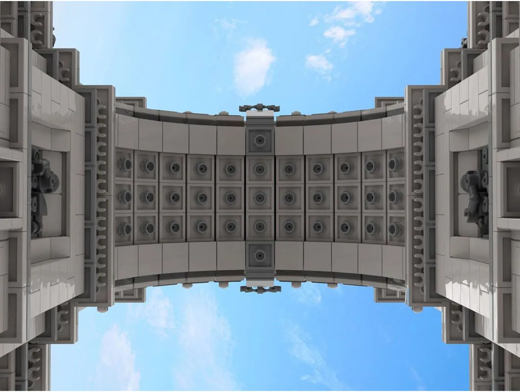 Nuovo prodotto squisito modello di blocchi MOC New York Triumphal Arch tecnologia giocattolo modulare per bambini set di assemblaggio fai-da-te