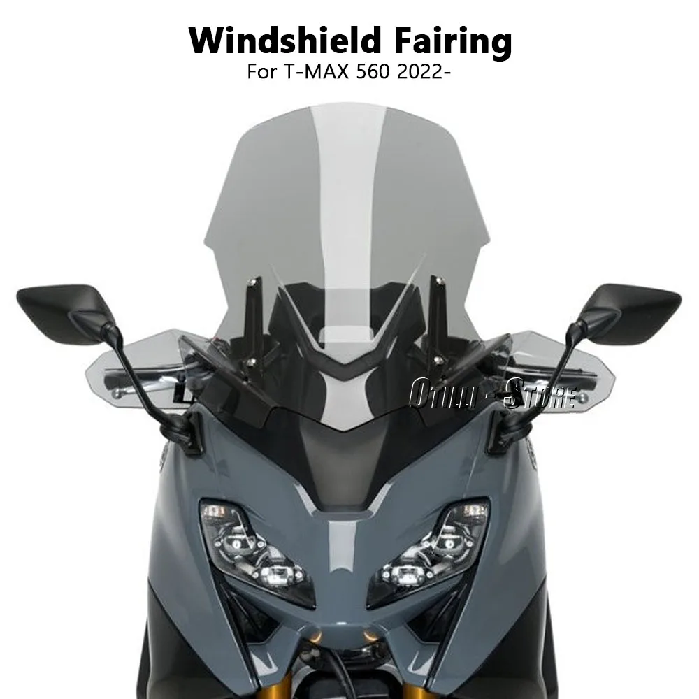 Motorcycles Sport Wind Deflector Windshield Headlamp Windscreen For Yamaha T-MAX 560 T-MAX560 TMAX560 Tmax560 2022 2023 2024