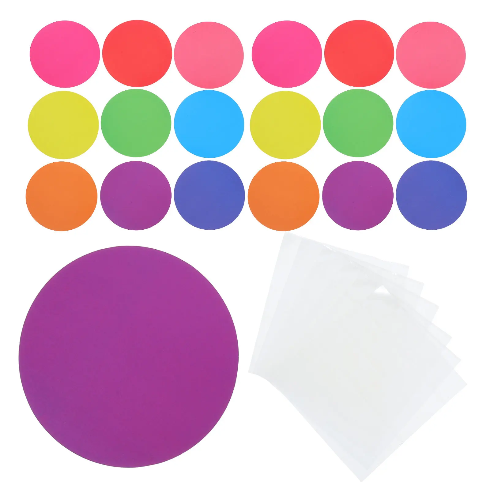 

108Pcs Round Paper Cutouts Classroom Bulletin Board Decoration Bright Colored Circle Die Cut Paper for School Craft
