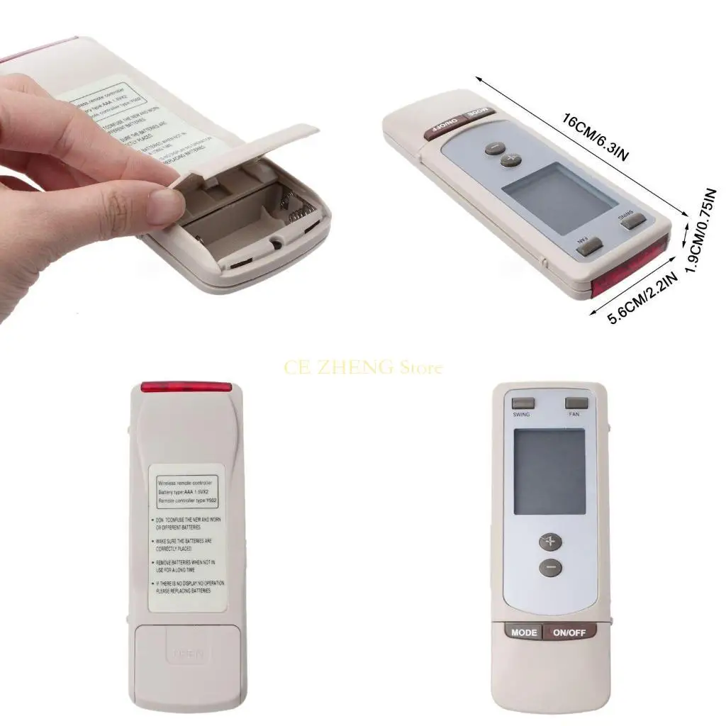 Control remoto aire acondicionado E56B para Gree Y512 Y502 Controlador Control remoto