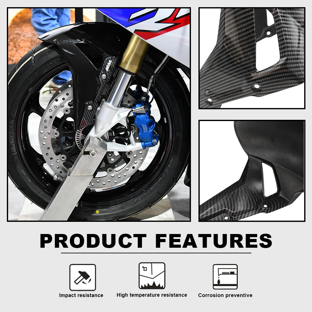 For BMW S1000RR S1000 RR 2019 2020 2021 2022 2023 Motorcycle Front Fender ABS Carbon Splash Guard Fairing High Quality Mudguard