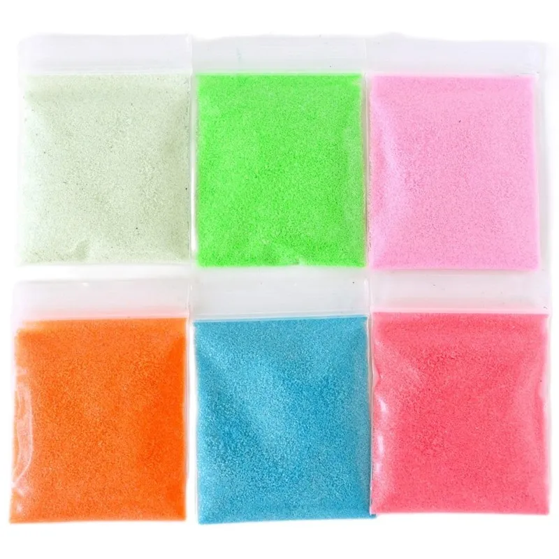 10g/Bag Fluorescent Powder Luminous Nail Glitter Glow In Dark Phosphor Neon Dust Long-Lasting Luminous Chrome Pigment for Nails