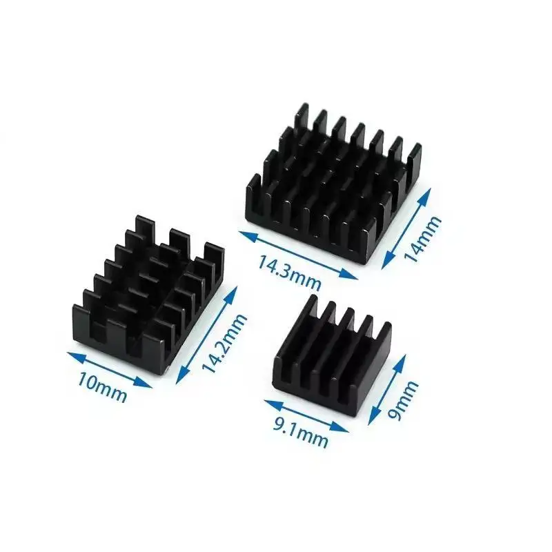 Raspberry Pi 4B Kühlkörper 3 Stück Langlebiger Aluminium-Kühler Schnelle Kühlung für Raspberry Pi 4B Media Center Setup – Detail 7