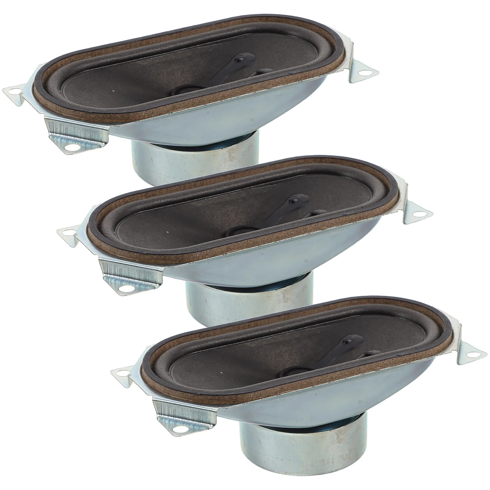 3Pcs Ohm Full Range Loudspeaker Driver TV Speaker Replacement Oval Woofer for Audio Repair Music Ktv