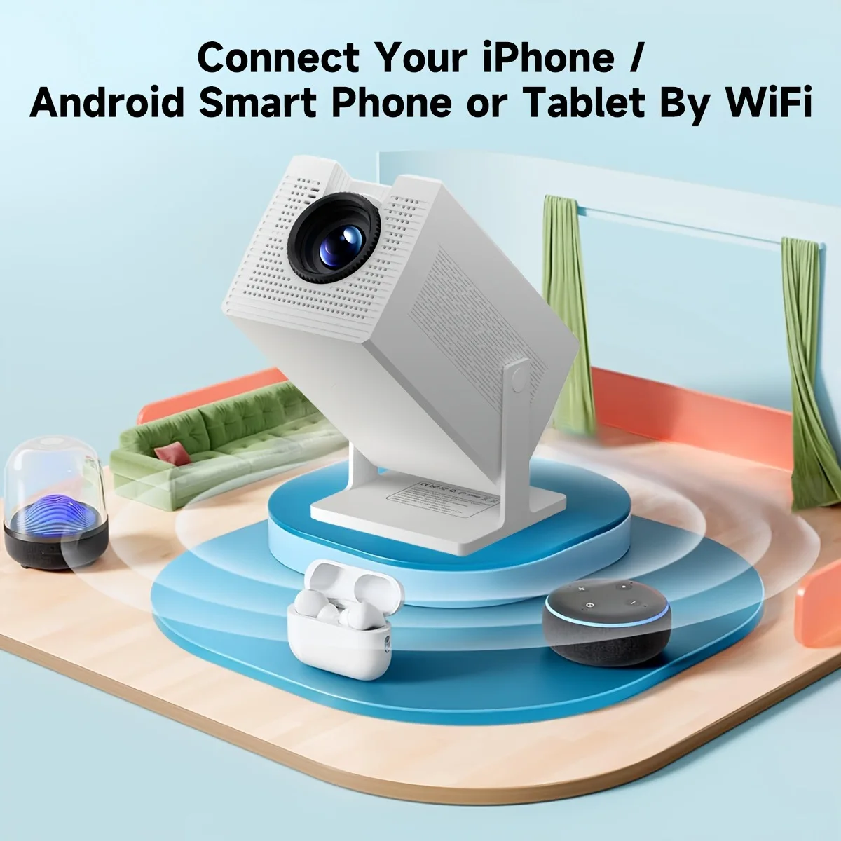 Projecteur S320 petit Portable maison haute définition baril Projection + Projection d'écran de téléphone Portable