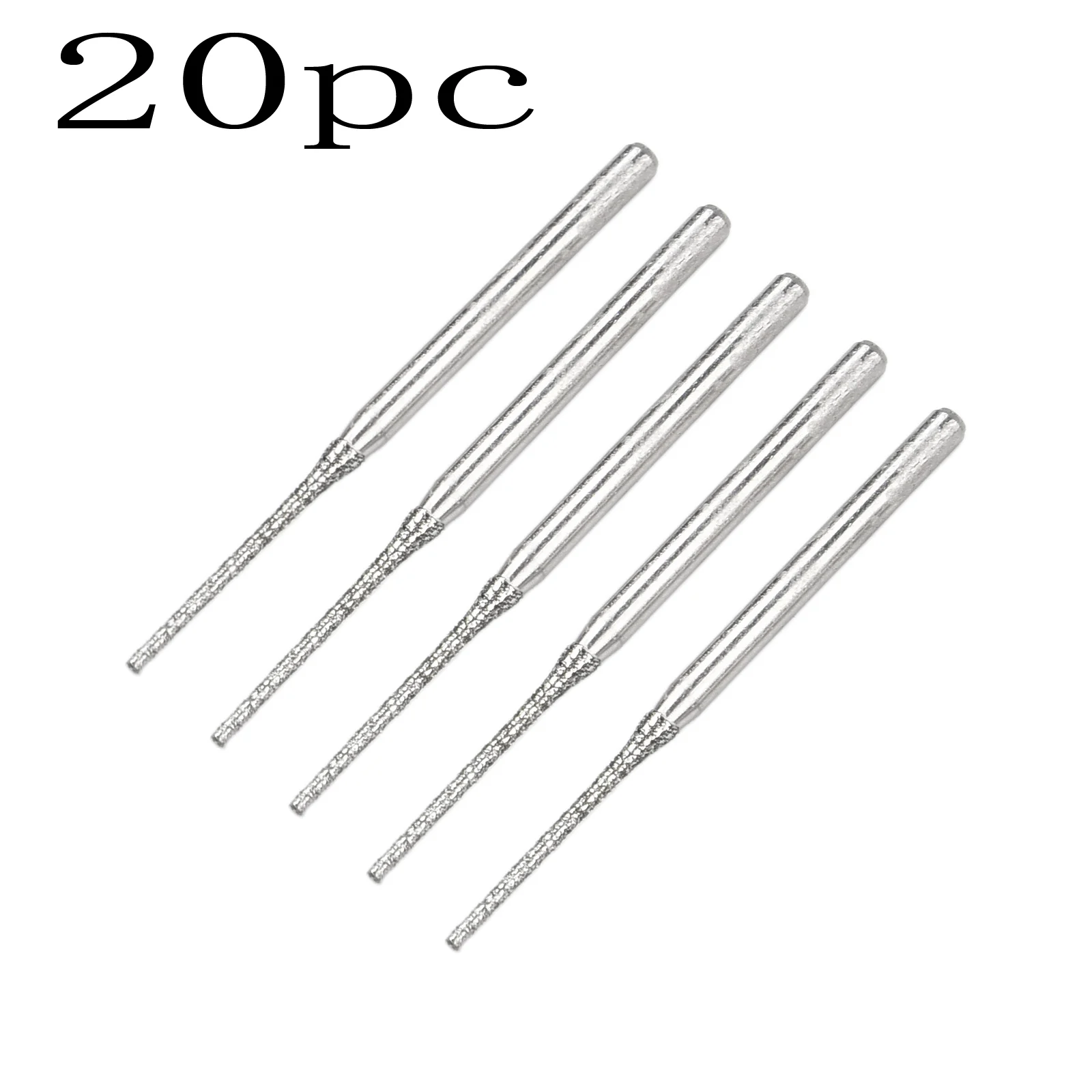 20PCS 1 2mm Drill Bits with 2 35mm Shank for Glass Jade Amber Glass Hole Drilling Designed for Precision and Durability