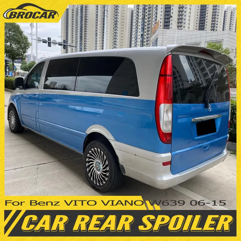 For Benz Vito Viano W639 Roof Spoiler 2006-2015 High-quality ABS plastic unpainted rear spoiler for Vito/Mixto MPV car top wing