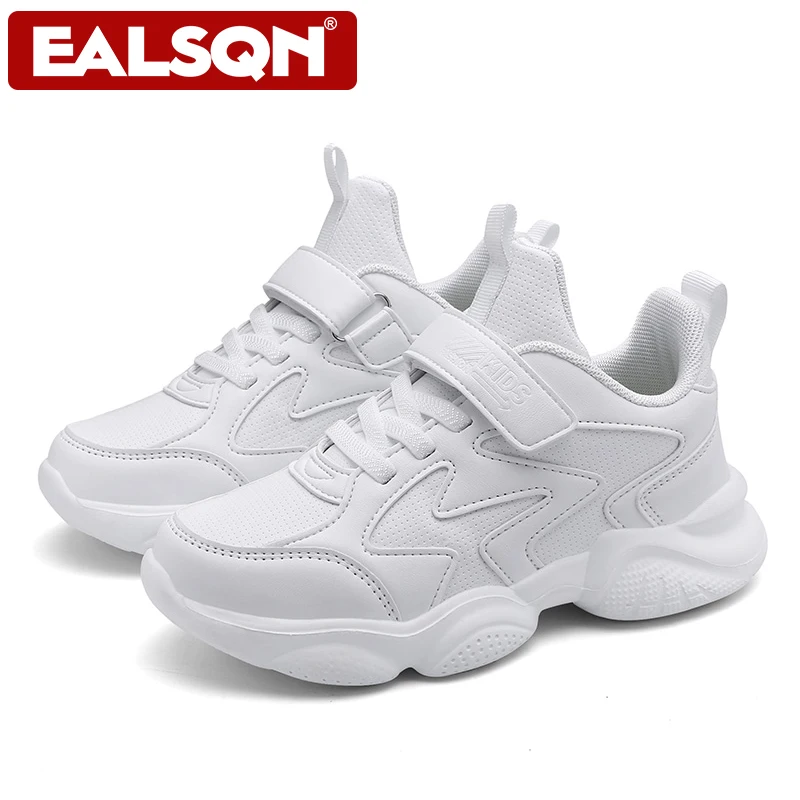 Kids White Sneakers Shoes Casual Leisure Chunky Concise Fashion All-match Children Trainers Boys Girls Sport Shoes Running 27-40