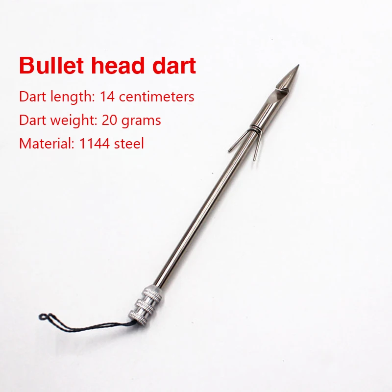 Stainless Steel Fishing Dart Outdoor Arrowhead Fish Sling Bow Arrow Shooting Catapult Dart Hunting Spearfishing Tool