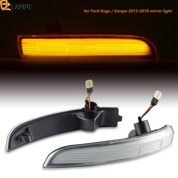 

2x LED Dynamic Turn Signal Light For Ford Kuga Escape C520 EcoSport 13-18 Focus 3 MK3 SE ST RS US Side Mirror Indicator Blinker