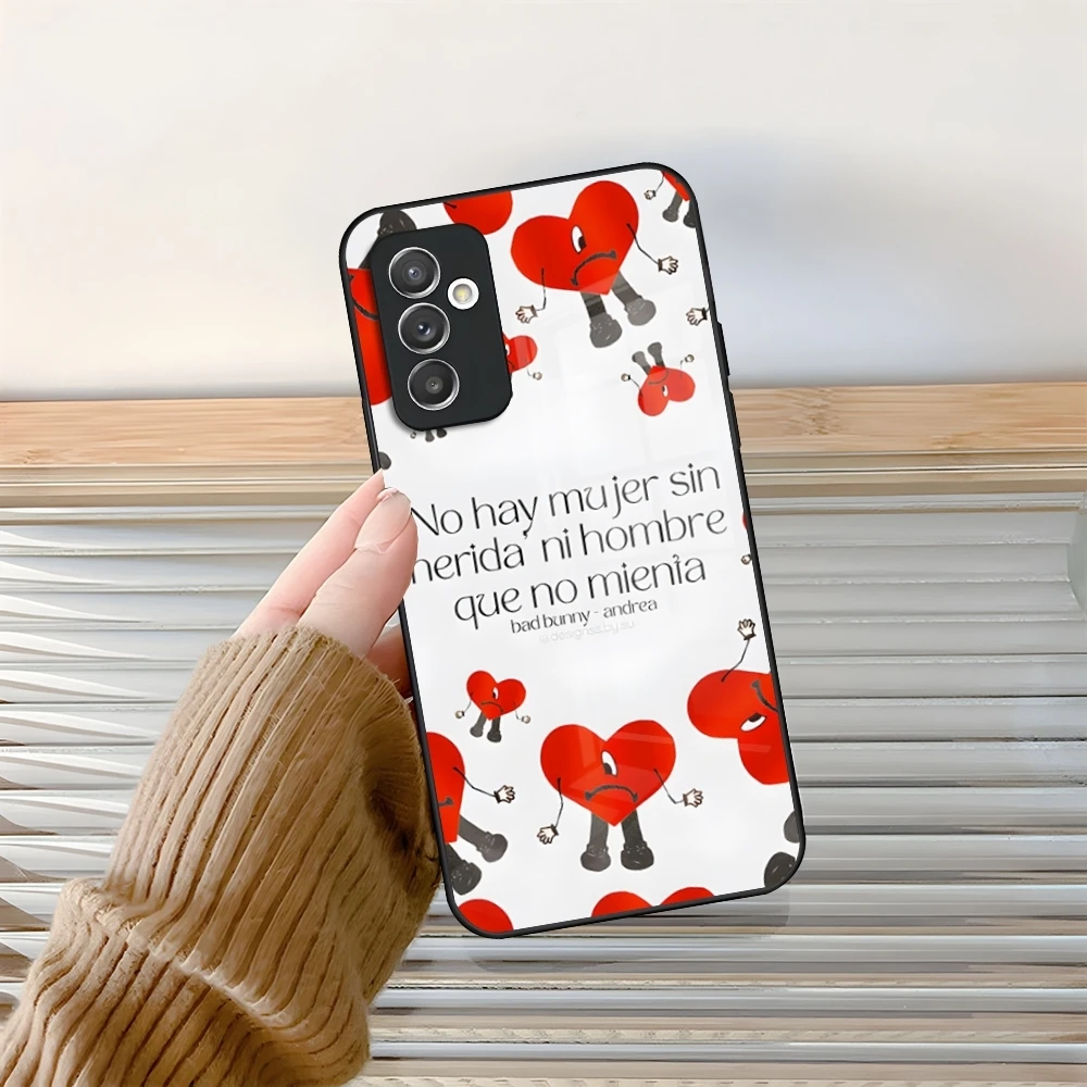 Un Verano Sin Ti Bad Bunny Square Liquid Phone Case Glass لهاتف سامسونج جالاكسي S24 S25 S21 S22 S20 S23 Ultra Fe Plus A34 A54 A24 A #4