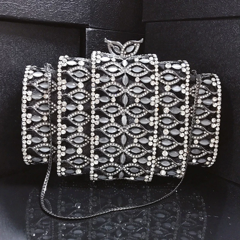 

Ladies Wedding Dinner Bag Metal Party Female Crystal Diamond Clutch Bag Nigeria New Fashion Rhinestone Bag