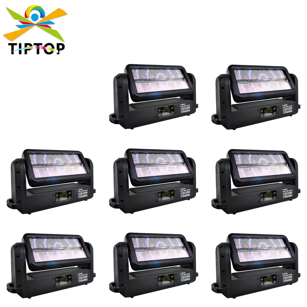 8Pcs/Lot RGBW 3000W LED Matrix Moving Head Strobe Light Pattern Show DMX512 for Stage TV theatre TV studio Rental DJ Disco Night