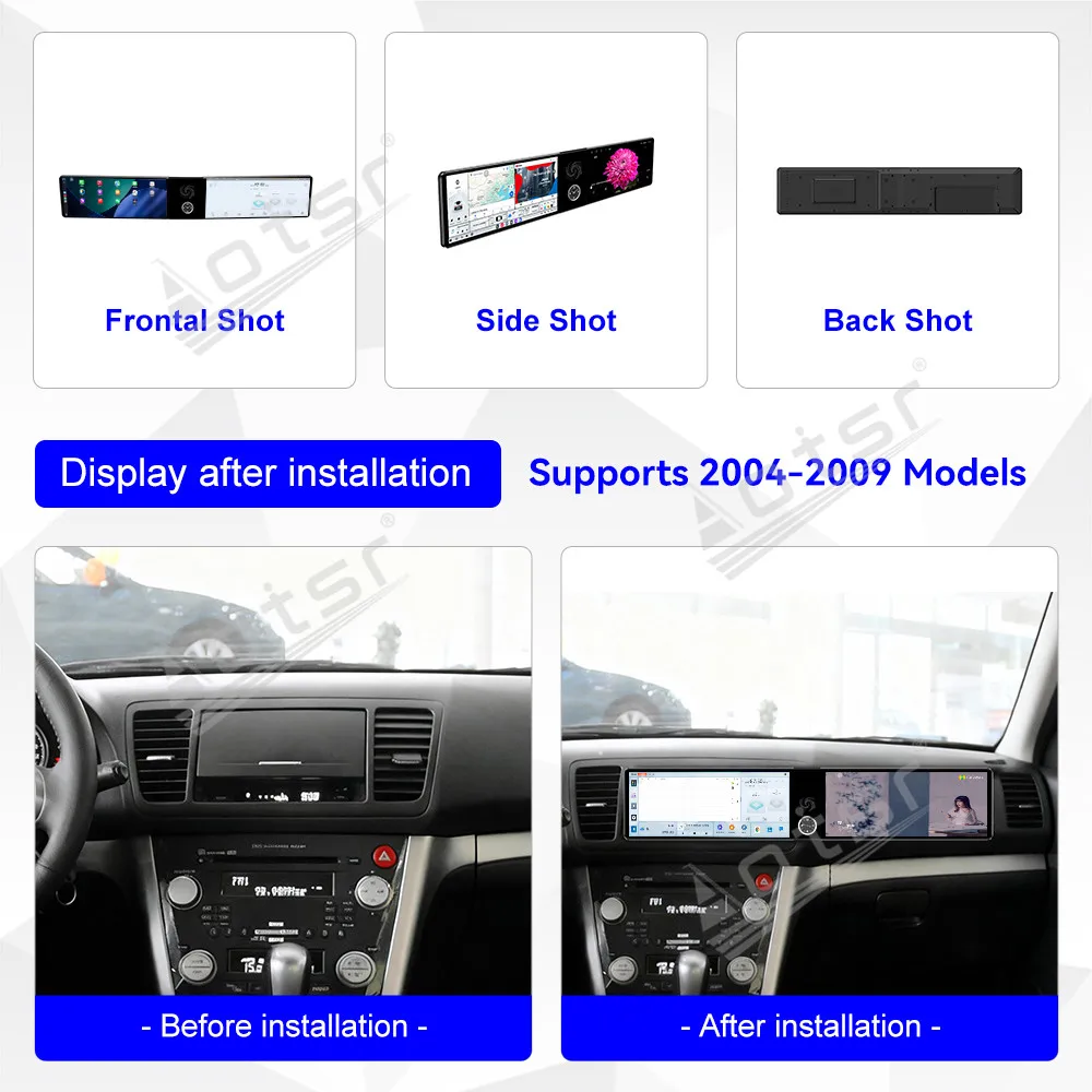 Dual 12.3 Inch Android 13 For Subaru Legacy / Outback 2004-2009 CarPlay GPS Navigation Head Unit car accessories Head Unit