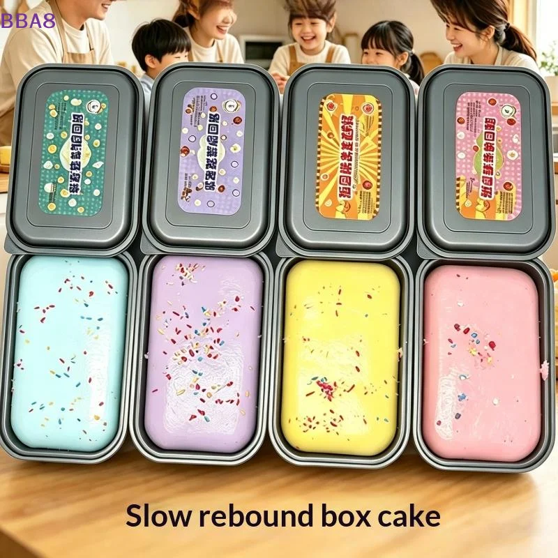 

[BBA]Sticky Box Cake Slow Rising Squeeze Toy Ice Cream Box Sensory Fidget Toy Anti Stress Release Hand Relax Gift[BBA]