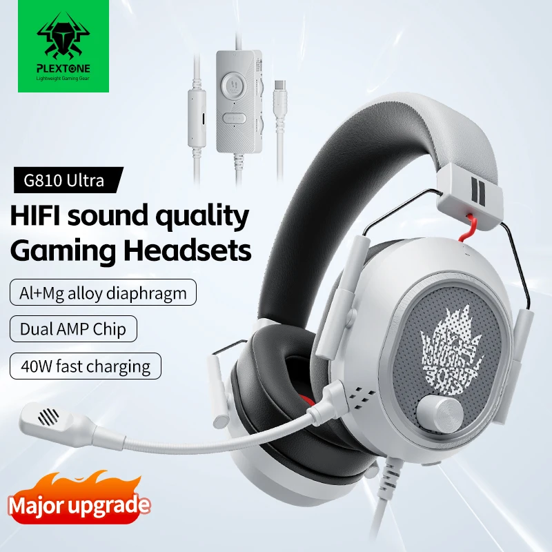 Lightweight Design G810 Ultra HIFI HIGH RESOLUTION DYNAMIC ESPORTS HEADSETS With Mic Wired Gaming Headset for PS4,PS5, Phone