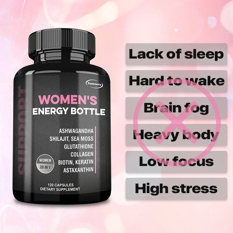 

Women's Energy Supplement - Natural Energy, Improve Mood and Balance Hormones, Improve Immunity Supplement