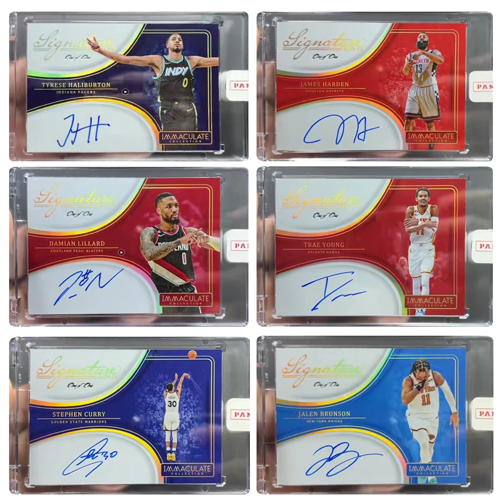 

PANINI DIY Фирменные движущиеся Карри Энтони Харден Lillard Morant LaVine домашняя коллекционная карточка из лазерной радужной фольги Праздничные подарки