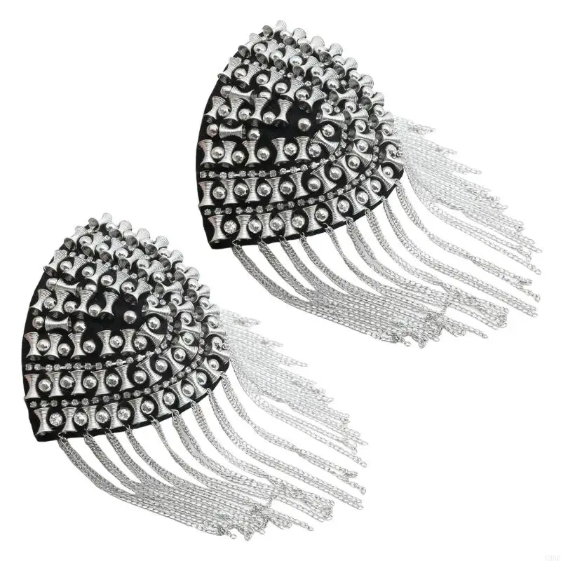 Punkowe pagony Y3NE do dekoracyjnych dodatków do mundurów i ozdób na stroje imprezowe tematyczne