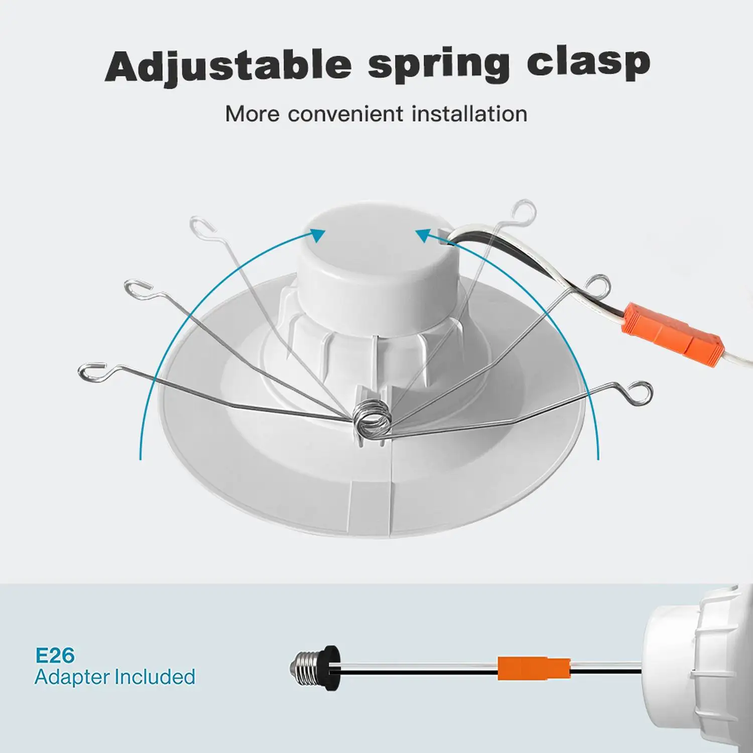 Kit de conversión CRI90, lámparas de fácil instalación, Downlight de reequipamiento, 5CCT, luces Led de Color ajustable E26, 9W, 120W, venta al por mayor