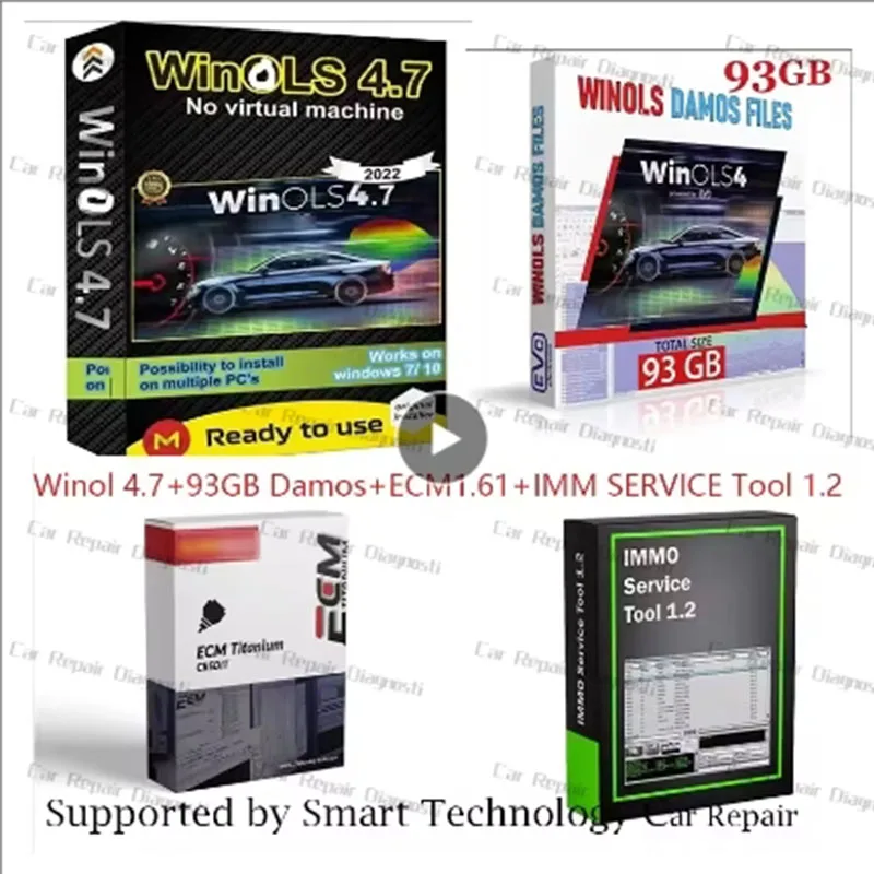 Diskon Besar Alat Pemrograman ECU Perangkat Lunak Winols 4.7 + File Damos 93GB + ECM TITANIUM 26100 + Alat Servis Immo V1.2 + Panduan Video Instalasi