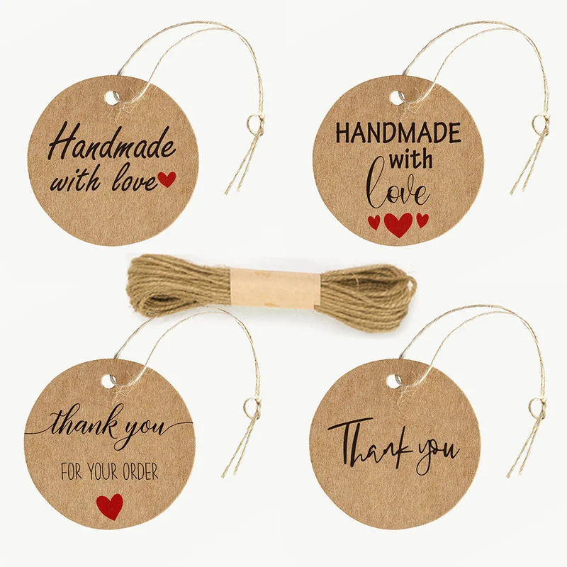 50PCS  Kraft Paper Tags \