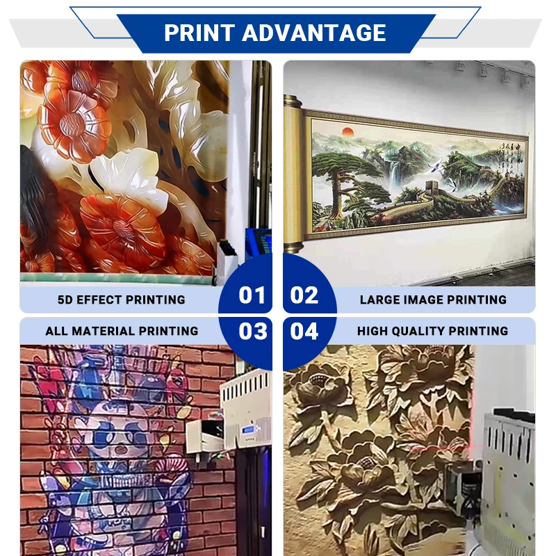TH-UP200N طابعة حائط متينة ثلاثية الأبعاد للأشعة فوق البنفسجية طابعة نافثة للحبر جدارية عمودية آلة طباعة داخلية وخارجية مصنع طابعة إعلانات الحائط