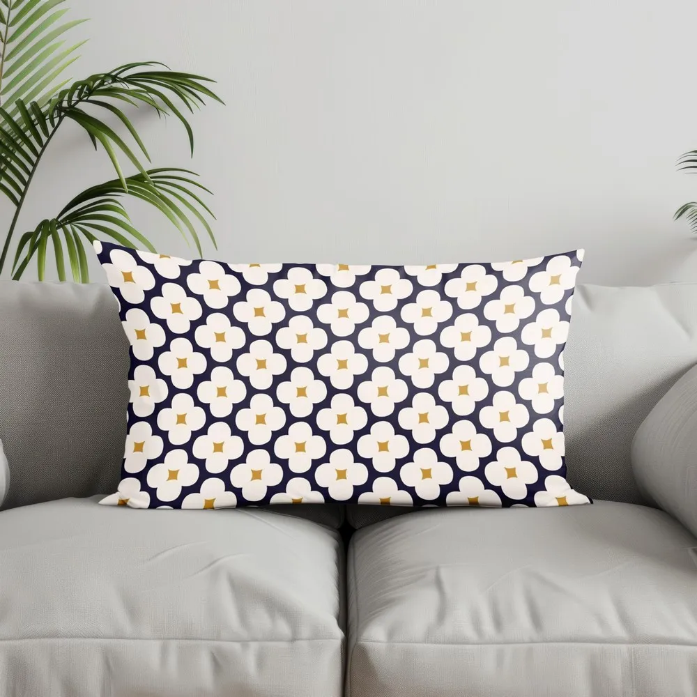 Home Decor Patterned Geometric Pillow Covers Suitable For Sofa Bedroom Car Pillow Cover Cushion Rectangular Back Cushion