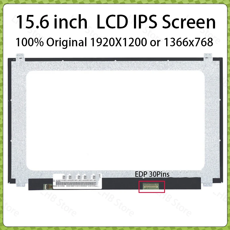15.6 Inch HD Laptop LCD Screen For Lenovo Ideapad 330-15IKB Acer Aspire E5-572G E5-573G E5-575G Display Matrix Panel EDp 30 Pins