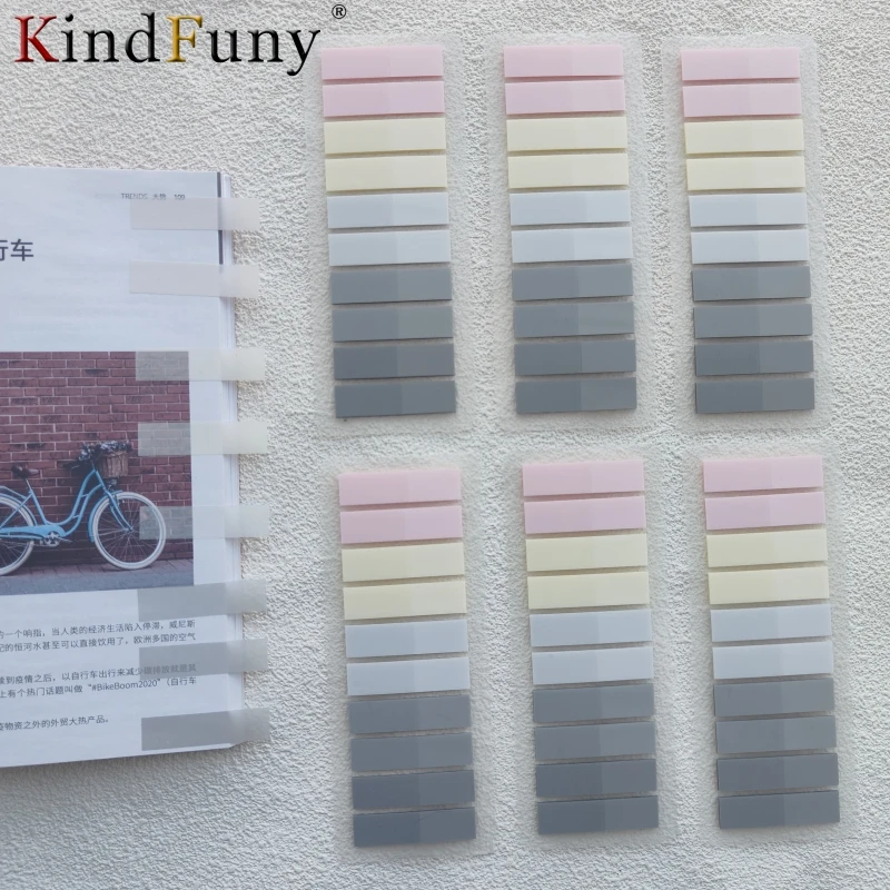 1200Pc Index Tabs Self Adhesive Page Markers Transparent Waterproof Sticky Notes Classify Files Flags Kawaii Planner Stickers