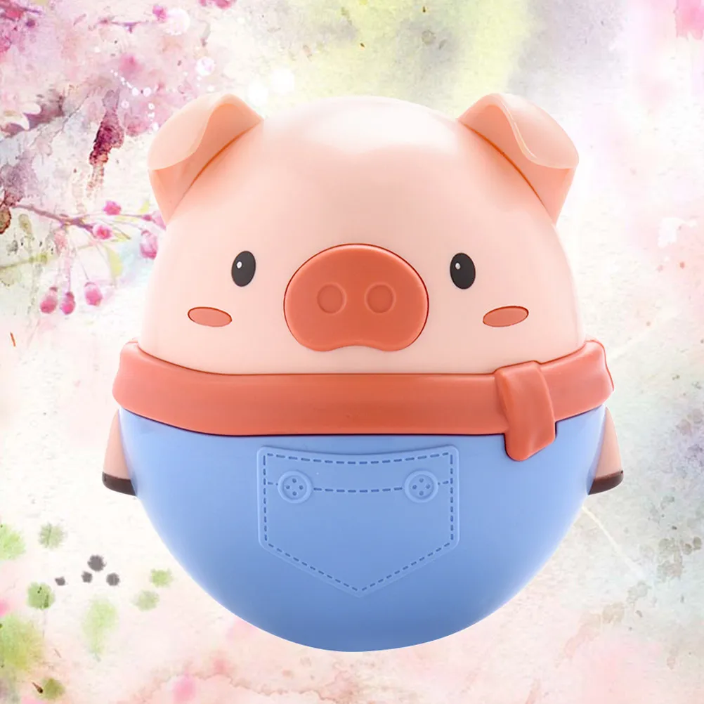 豚の形をした木製タンブラー-赤ちゃん用-教育的早期学習ツール-デスクトップ装飾-子供へのギフト-シンプルでエレガントなデザイン-安全