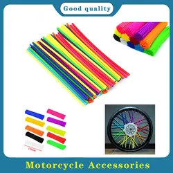 36PCS/SET Colorful Bike Motorcycle Mountain Bike MTB Wheel Modification Spokes Sleeve Tube Safety Snap-On Clip Tube