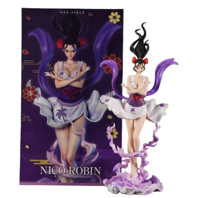 

Anime Peripheral Figure Hzw Th Nico Robin, Child Of The Devil, Angel Descends Six-Wing Robin Gk, 35cm Figure Model Ornament