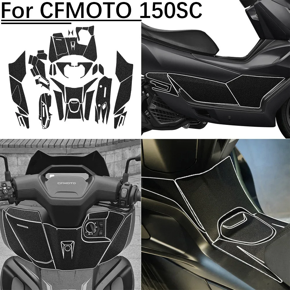 

For CFMOTO 150SC Motorcycle Body Matte Anti-Scratch Protection Stickers Moto Scooter Fuel Tank Pedal Decor Decals Accessories
