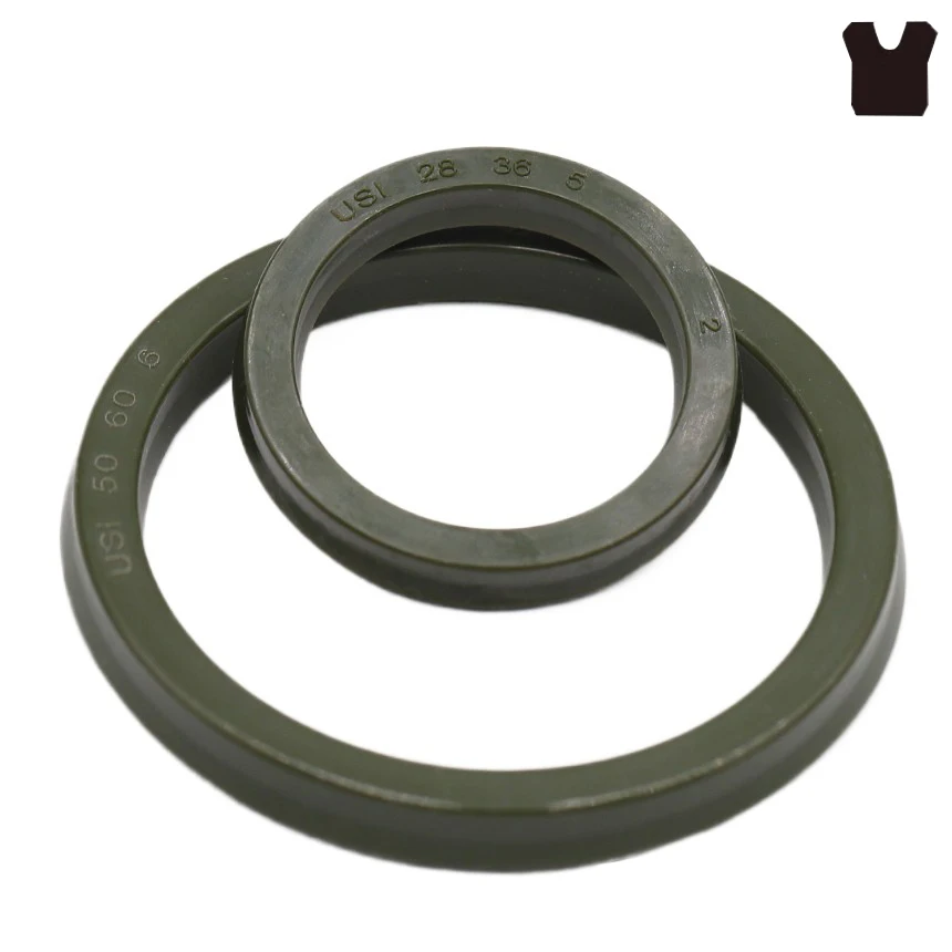 

USI 12-200mm Green PU Polyurethane Shaft Hole Piston Rod Universal Hydraulic U/Y Grooved Sealing O Ring Gasket Oil Seal