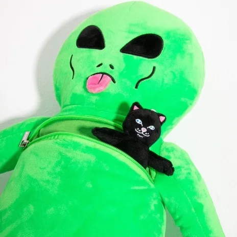 New Alien Plus Backpack Green Plush Toy Doll