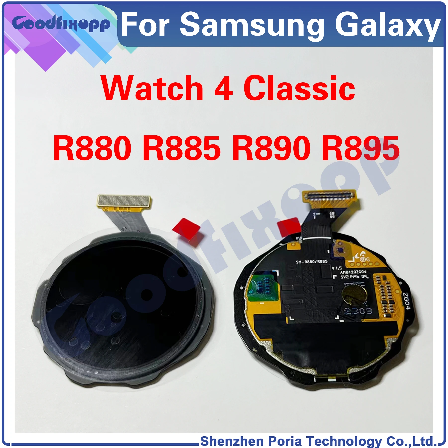 

100% Test For Samsung Galaxy Watch4 Classic R880 R885 R890 R895 LCD DIsplay Touch Screen Digitizer Assembly Replacement