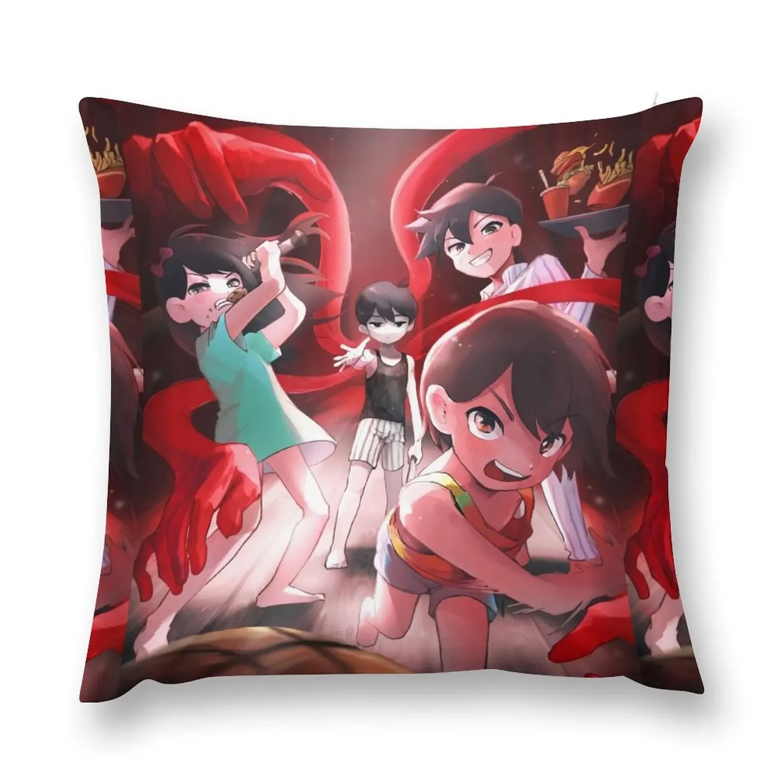 omori anime charcter tshirt - Omori basill Iphone case Throw Pillow Decorative Cushion Pillow Decor pillow