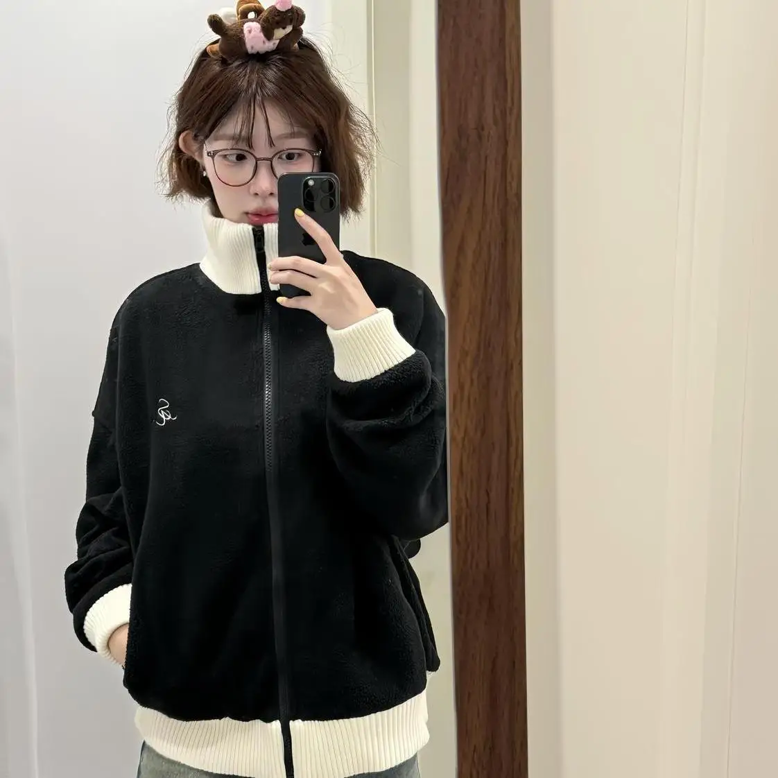 

Куртка из овечьей шерсти, женская новинка, пальто из шерпа средней длины для путешествий, винтажная девичья защитная куртка с отложным воротником, однобортная завязка