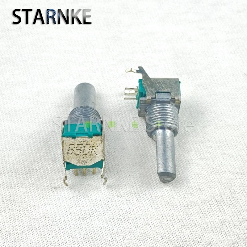 2PCS RK09 Type B50K Horizontal 3-pin single-link Speaker Amplifier Left And Right Channel Balance Volume Potentiometer