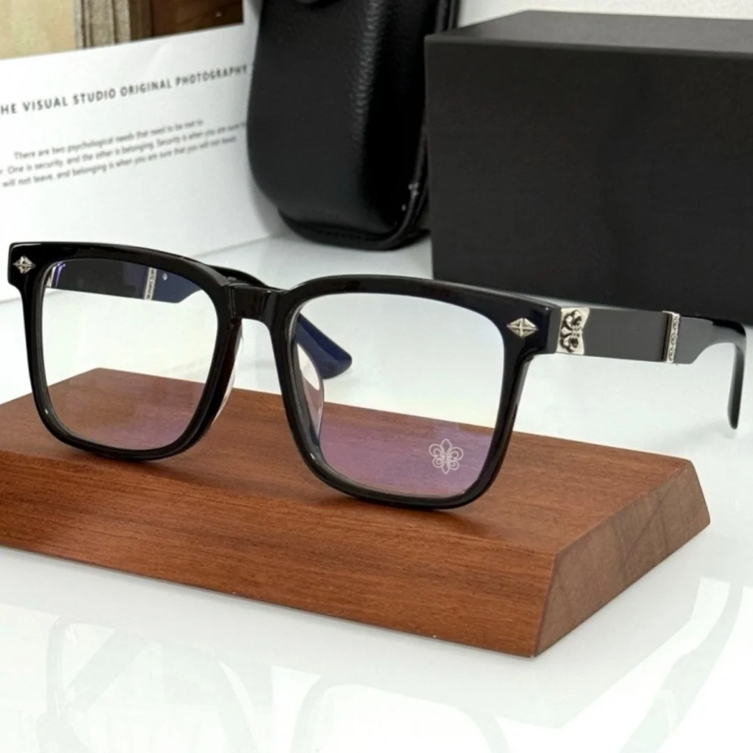 World Fashion Trend Classic Retro Men's Luxury Glasses Exquisite Carving Decoration Titanium Alloy Acetate Women's Glasses Frame