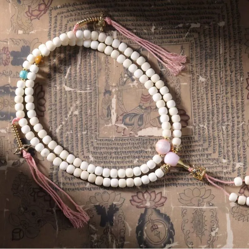 Natural White Jade Bodhi Beads, Handcrafted And Polished To A Round Shape