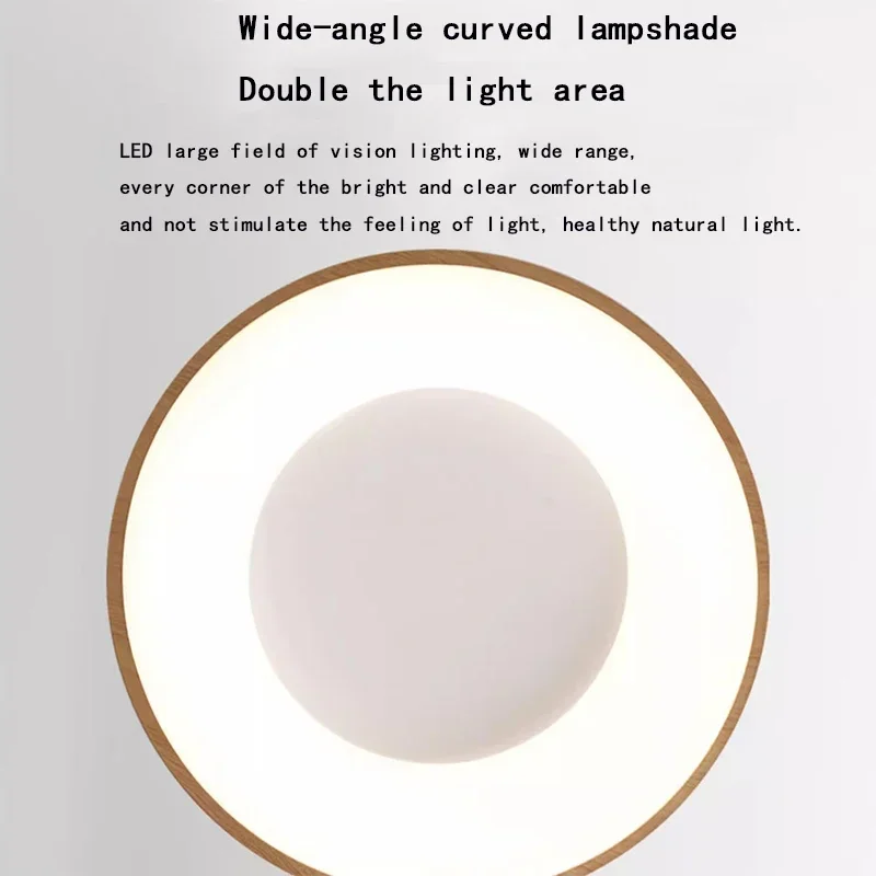 Nordic Ceiling Light Wood Grain White Acrylic LED Iron Lamp For Living Dining Room Bedroom Study Indoor Home Decoration Lighting