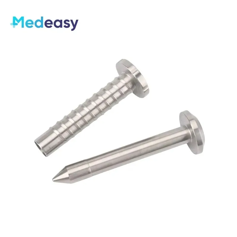Hot Sale Medeasy Threaded Thoracic Trocar Reusable Stainless Steel Autoclavable for Thoracoscopic Surgery