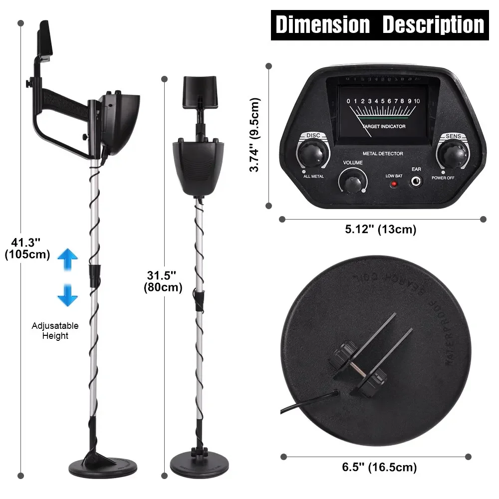 MD4030 Metal Detector professionale Pinpointer macchina portatile per cercatore d'oro cacciatore di tesori rilevatore di metalli con profondità d'oro
